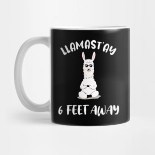 llamast'ay feet away: Humour Quote stay 6,six llama stay Mug